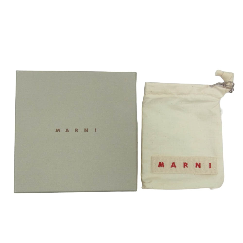MARNI マルニ 19AW PFMOQ14U13 バイフォールドウォレット レザー 財布 サイフ ブラウン系【中古】