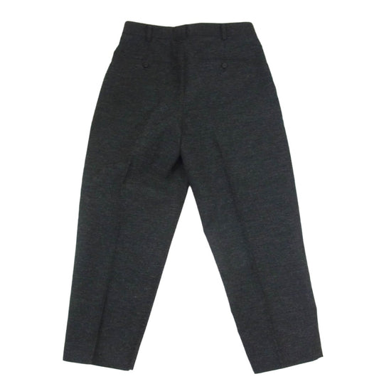 COMME des GARCONS HOMME コムデギャルソンオム AD2023 HL-P015-051 エステルウール 2タック ワイドテーパード スラックスパンツ グレー系 XS【中古】