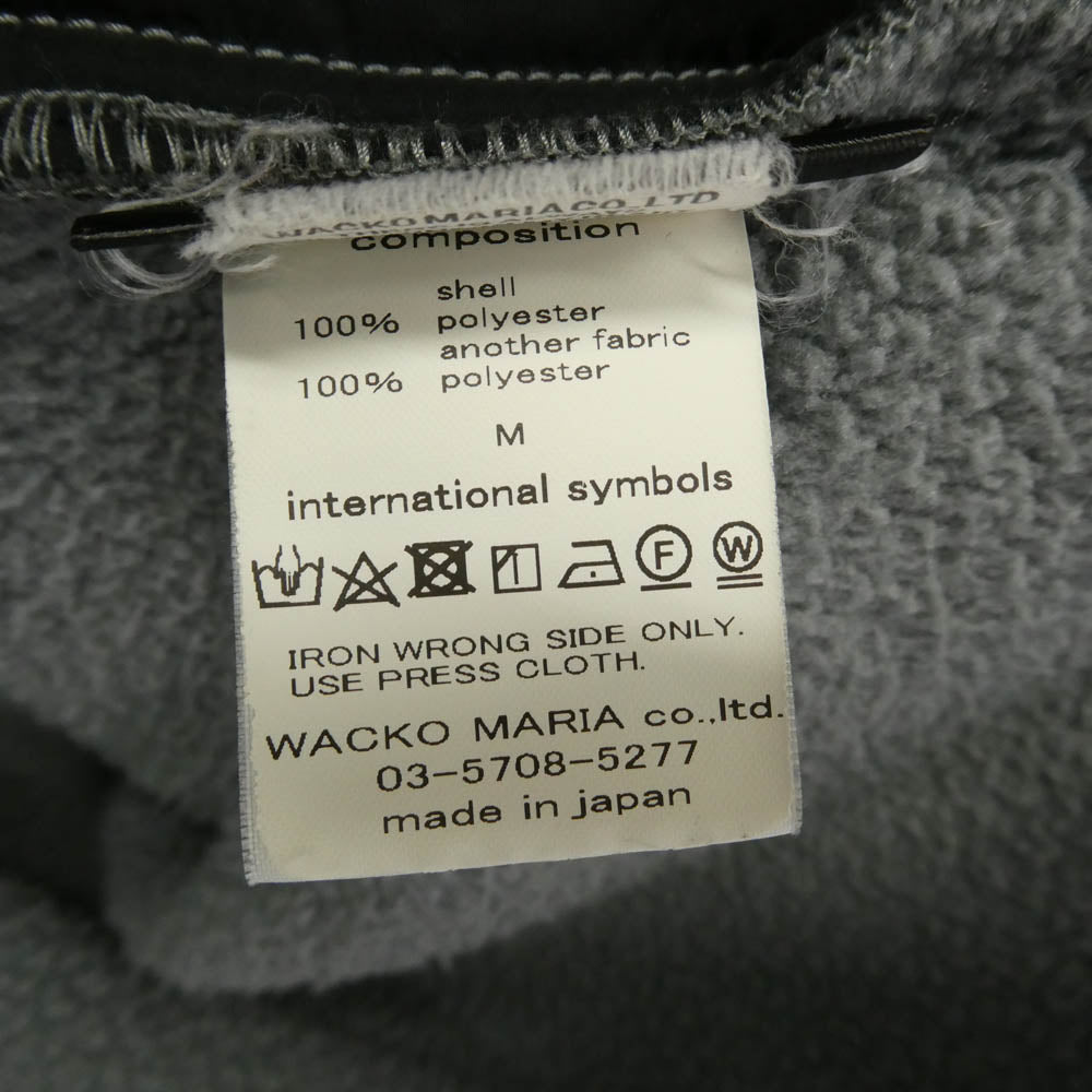 WACKO MARIA ワコマリア 20AW 20FW-WMO-OD07 LEOPARD BOA FLEECE JACKET レオパード柄 ボア フリースジャケット ブラック系 M【中古】