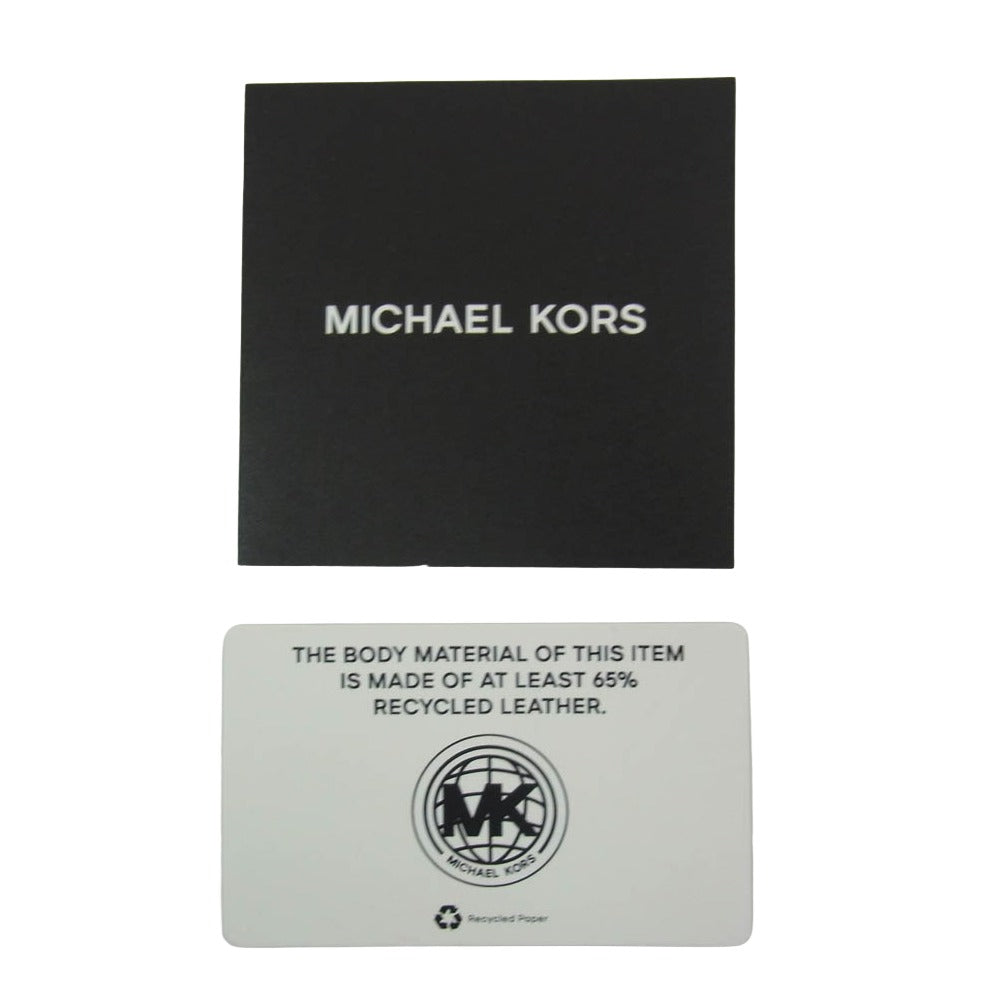 Michael Kors マイケルコース クーパー レザー ウォレット 長財布 ブラック系【中古】