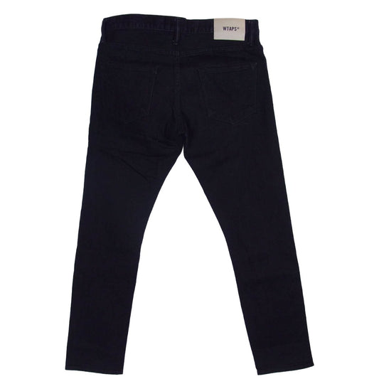 WTAPS ダブルタップス 19SS 191TQDT-PTM02 BLUES VERY SKINNY RAW TROUSERS COTTON DENIM ブルース ベリー スキニー ロー デニムパンツ ブラック系 X03【中古】