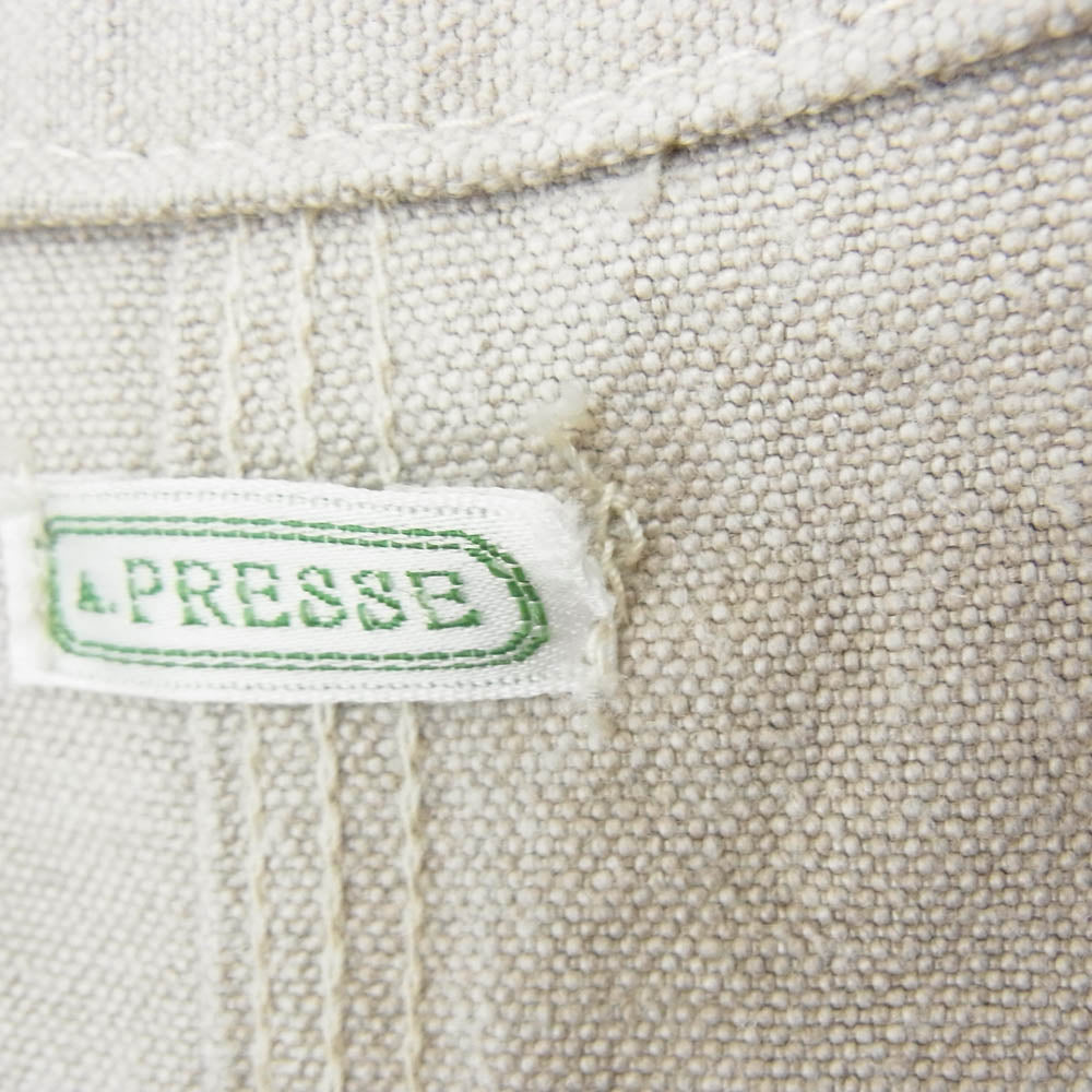 A.PRESSE アプレッセ 23SS 23SAP-01-01M Coverall Jacket カバーオールジャケット エクリュ ベージュ系 2【極上美品】【中古】