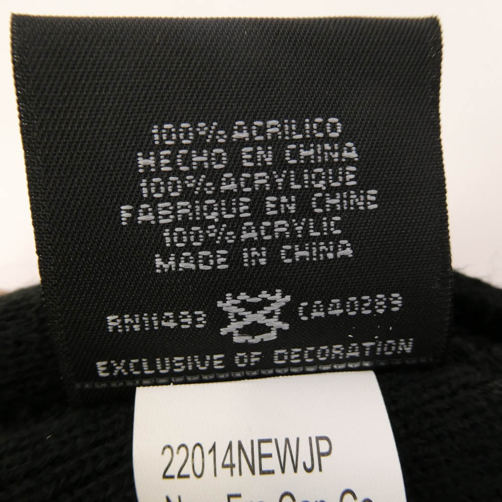 Supreme シュプリーム 19AW × New Era Bandana Box Logo Beanie バンダナ ボックスロゴ ビーニー ニット キャップ ブラック系【中古】