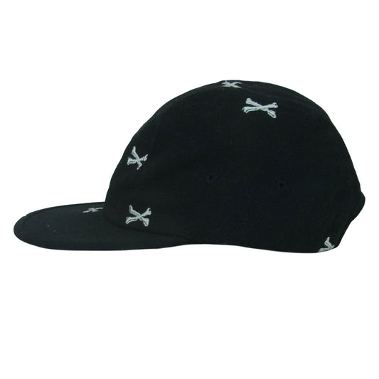 WTAPS ダブルタップス 22ss 221HCDT-HT02 CAP クロスボーン ロゴ キャップ 帽子 日本製 ブラック系 00【中古】