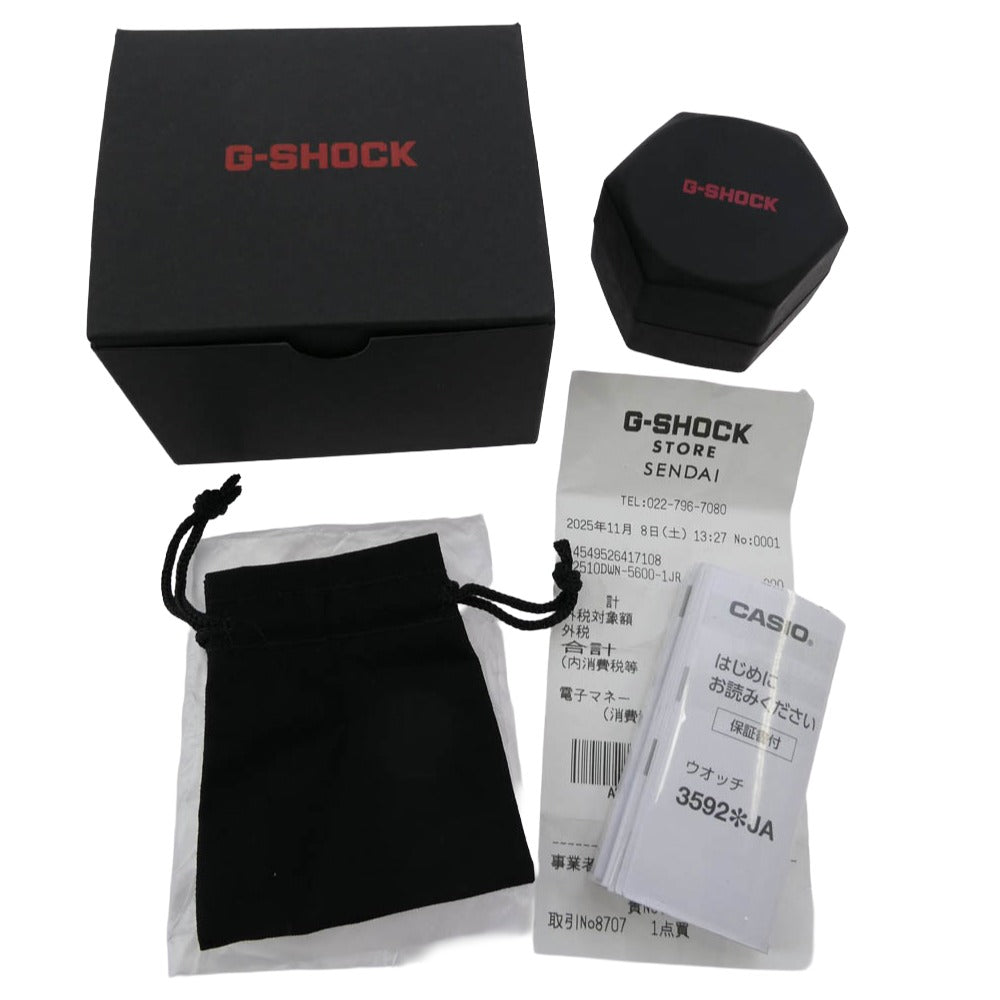 CASIO G-SHOCK カシオ ジーショック DWN-5600-1JR G-Shock Nano 5600 Series ジーショック ナノ 5600シリーズ リング ウォッチ ブラック系【中古】