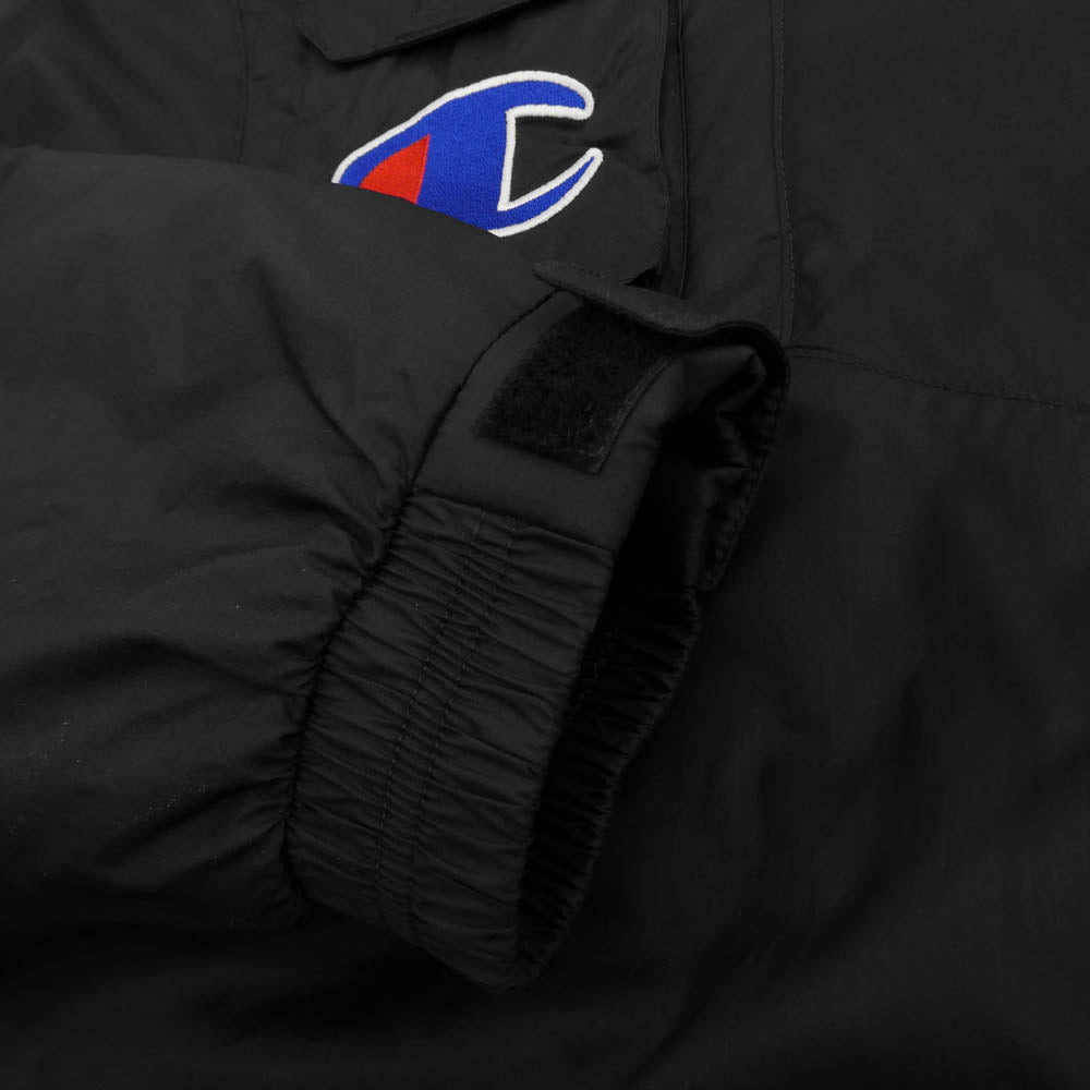 Supreme シュプリーム 18SS ×Champion Pullover Parka チャンピオン プルオーバー ナイロン パーカー ジャケット ブラック系 M【中古】