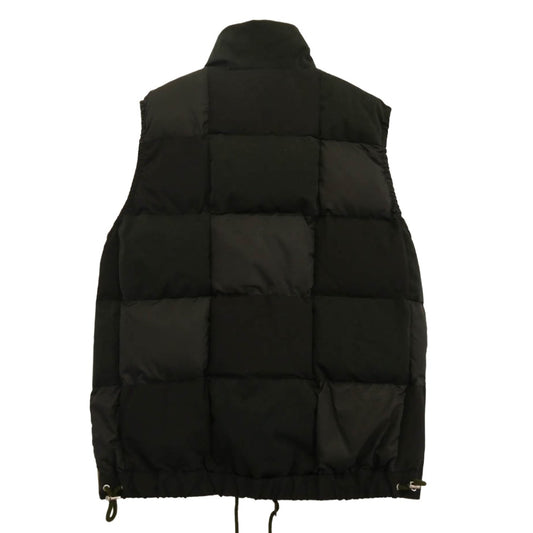 Sacai サカイ 23AW 23-03211M Faux Suede Mix Vest フェイクスエード パテッド ベスト ブラック系 2【中古】