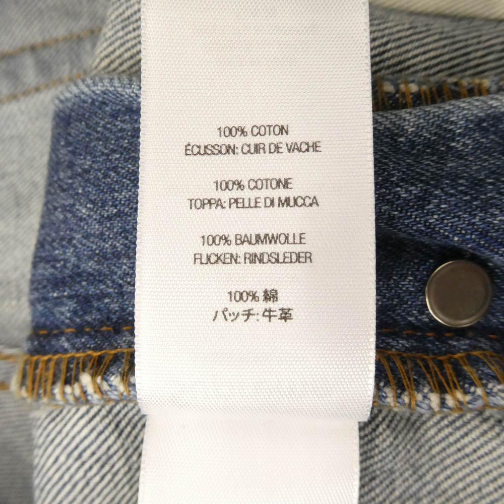 Supreme シュプリーム 24AW Distressed Loose Fit Selvedge Jean ディストレスド ユーズド加工 バギー ジーンズ デニムパンツ インディゴブルー系 34【中古】