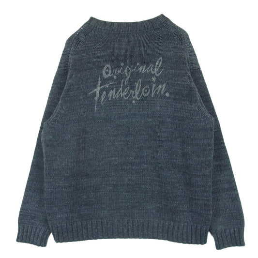 TENDERLOIN テンダーロイン T-SWEATER V V-NECK COTTON KNIT Vネック ニット セーター 日本製 グレー系 M【中古】
