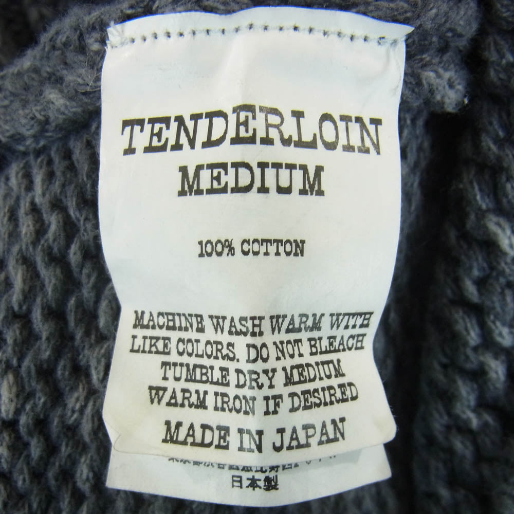 TENDERLOIN テンダーロイン T-SWEATER V V-NECK COTTON KNIT Vネック ニット セーター 日本製 グレー系 M【中古】