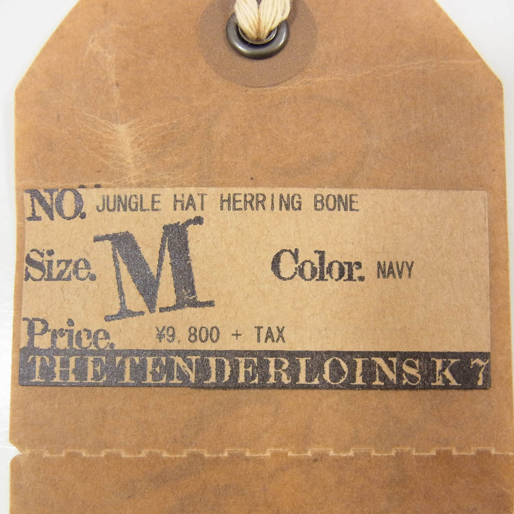 TENDERLOIN テンダーロイン JUNGLE HAT HERRING BONE ジャングルハット ヘリンボーン 帽子 ネイビー系 M【中古】