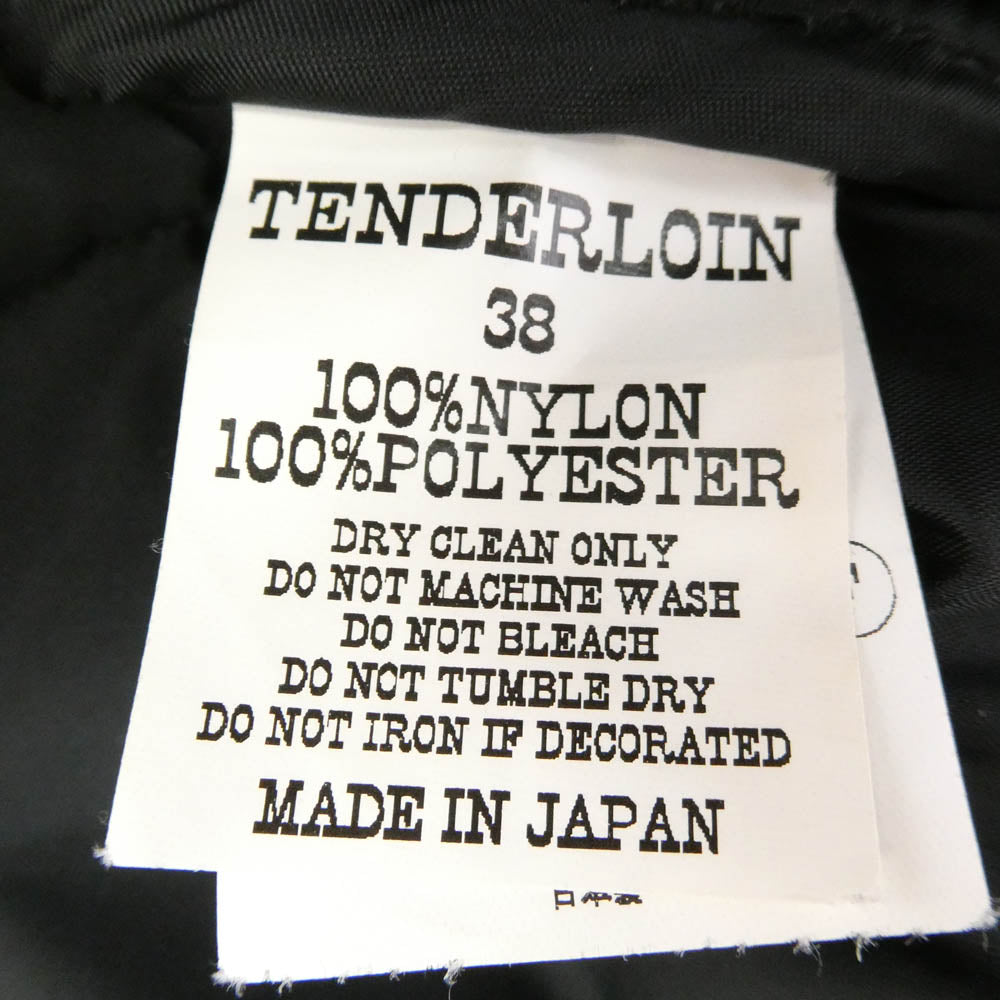 TENDERLOIN テンダーロイン T-NRA VEST ワッペン 中綿 ベスト ジャケット ブラック系 38【中古】