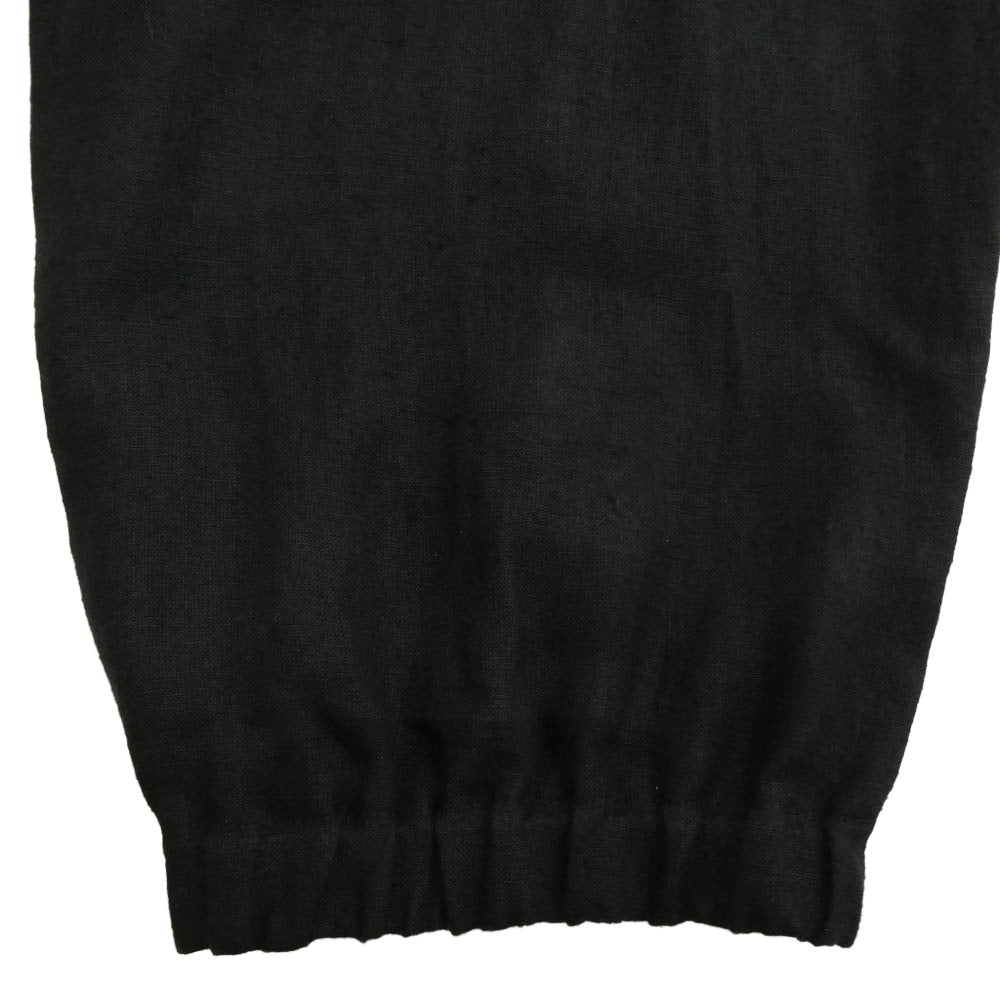 COMOLI コモリ 25SS B01-03008 カナパ ドローストリング パンツ ブラック系 1【新古品】【未使用】【中古】