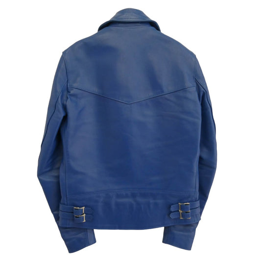 Lewis Leathers ルイスレザー 402 LIGHTNING ホースハイド ライトニング ダブル ライダース ブルー ブルー系 36【中古】