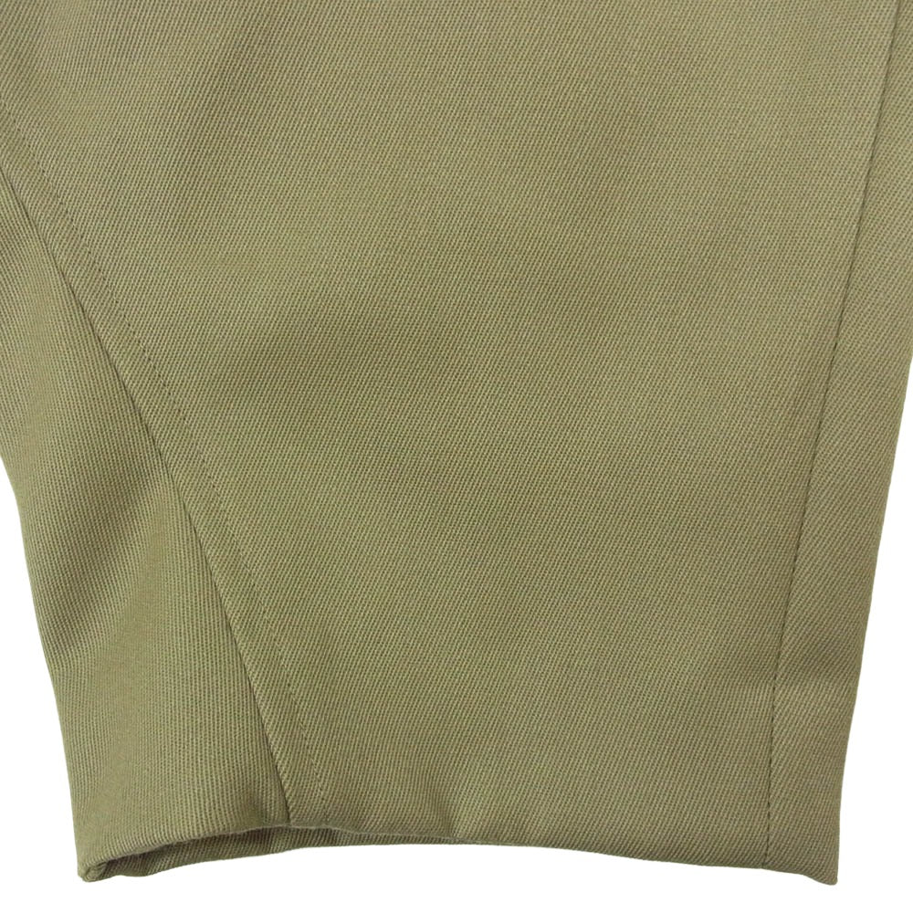 COMME des GARCONS HOMME PLUS コムデギャルソンオムプリュス AD2021 PI-P014 ワイドテーパード バルーン スラックスパンツ カーキ系 S【中古】