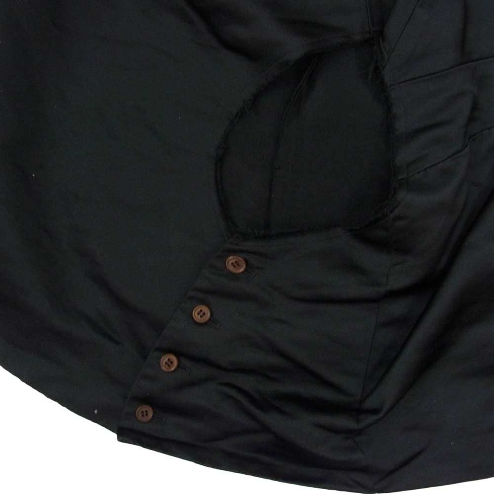 COMME des GARCONS HOMME PLUS コムデギャルソンオムプリュス 20SS AD2019 PE-A010 ポリエステル縮絨 ポリ縮 変形デザイン スカート ブラック系 S【中古】