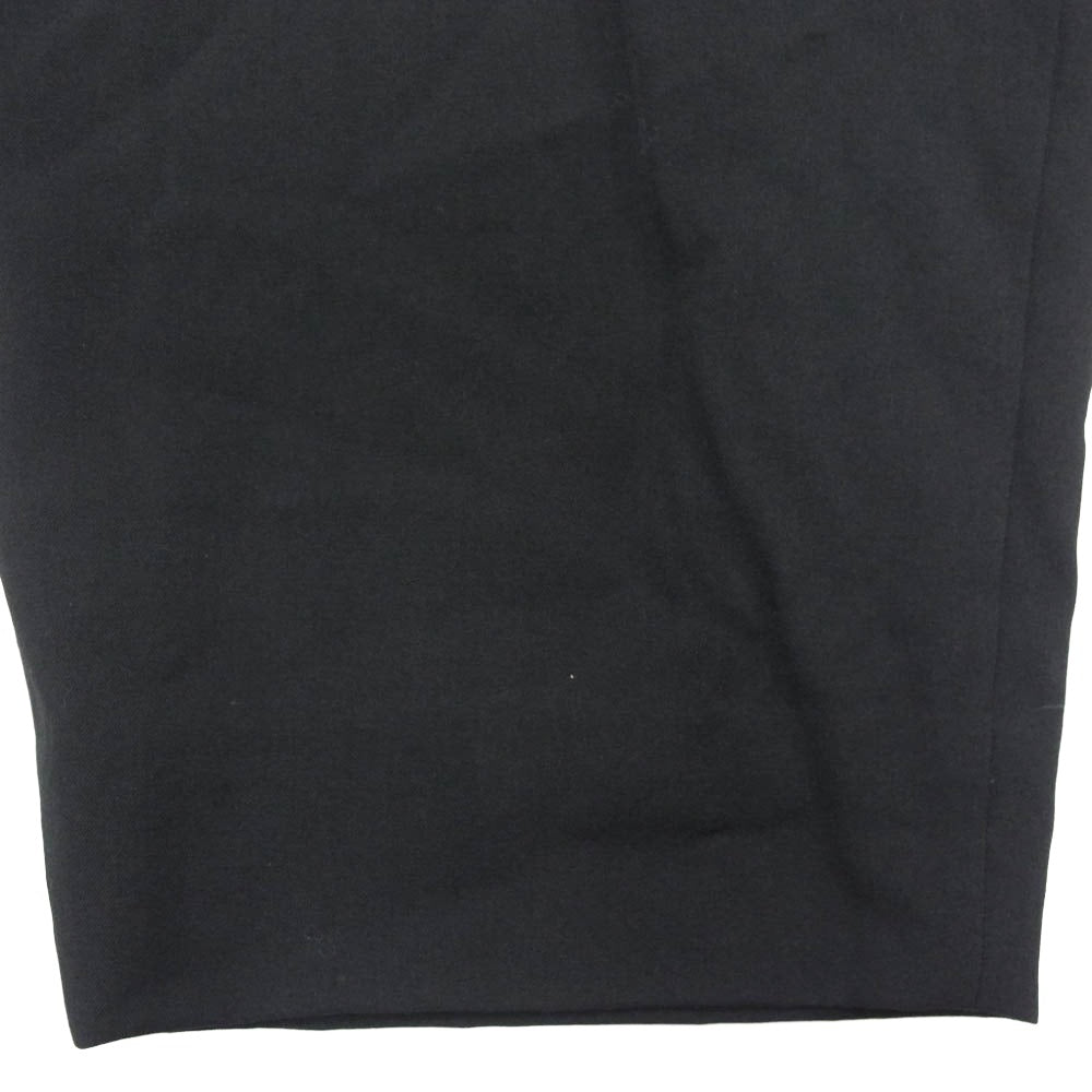COMME des GARCONS HOMME PLUS コムデギャルソンオムプリュス 25SS AD2024 PZ-P009 ウールギャバジン 2タック スラックスパンツ ブラック系 XL【中古】