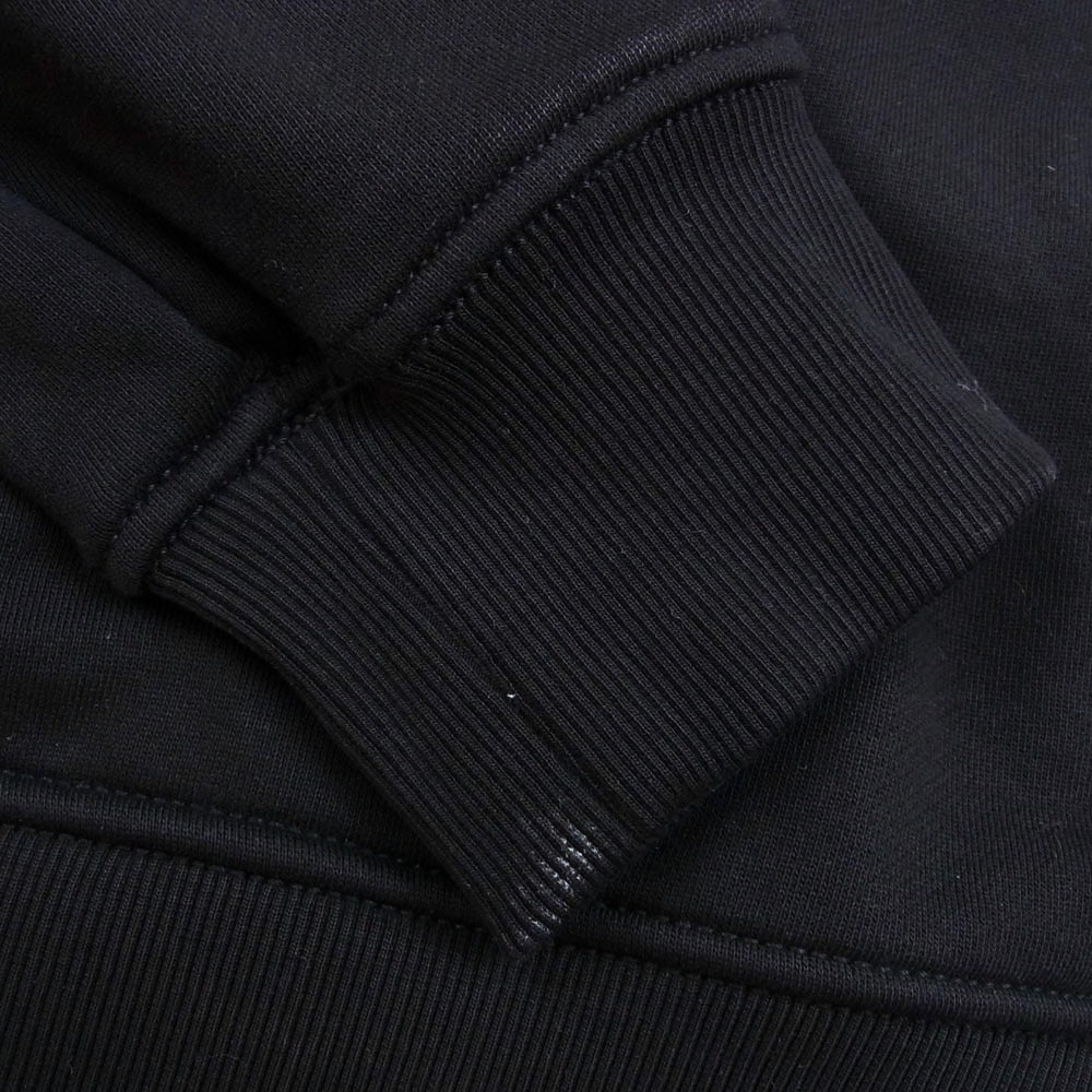 DIESEL ディーゼル A11324 S-GINN-HOOD -L3 denim 刺繍 プルオーバー スウェット パーカー ブラック系 XL【中古】