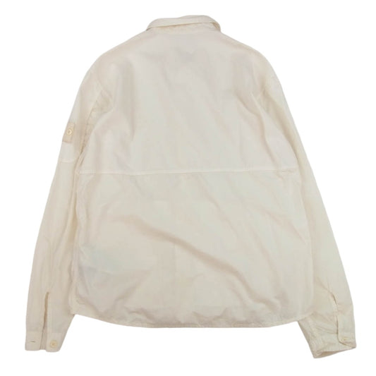 STONE ISLAND ストーンアイランド 6815116F3 GHOST PIECE ゴーストピース ダブルZIP シャツ ジャケット オフホワイト系 L【中古】
