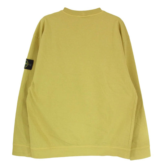 STONE ISLAND ストーンアイランド 811563750 HEAVY COTTON JERSEY GARMENT DYED ヘビーコットン ジャージー ガーメントダイ クルーネックスウェット イエロー系 M【中古】