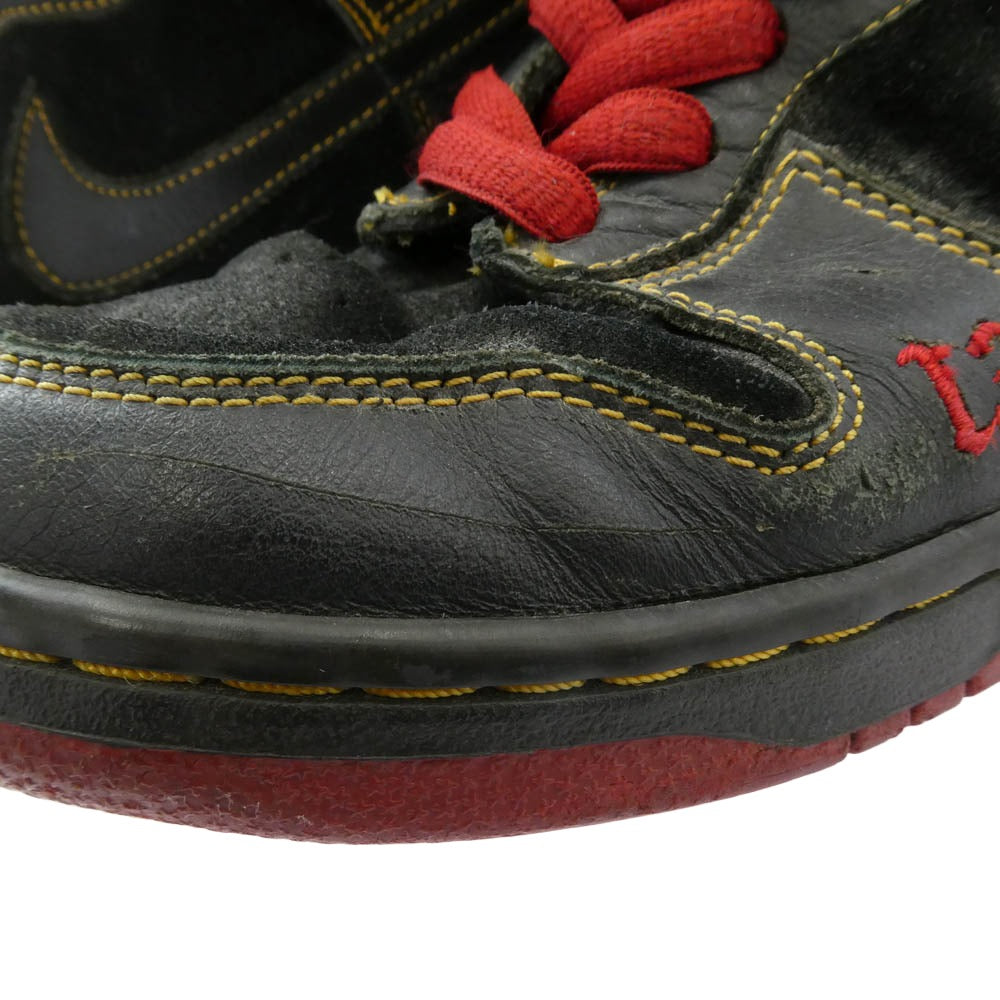 NIKE ナイキ 305050-001 Dunk High Unlucky 13 ダンク ハイ アンラッキー スニーカー ブラック系 27.5cm【中古】