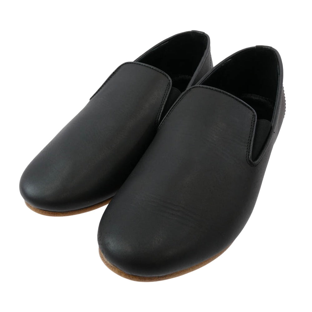 アルコレッタパドローネ PADRONE パドローネ レザー スリッポン シューズ ブラック系 41【美品】【中古】