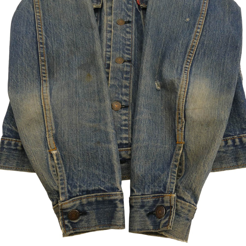 Levi's リーバイス 70505 4th small e ケアタグ デニム ジャケット インディゴブルー系 サイズ表記なし【中古】