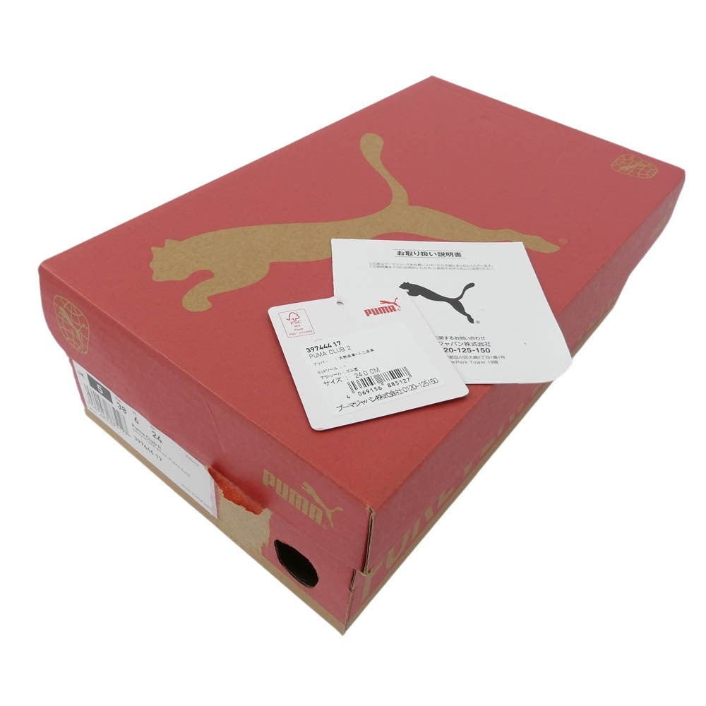 PUMA プーマ 397444-17 PUMACLUB2 BERRY-PUMAWHITE-PUMAGOLD プーマクラブ2 スニーカー パープル系 24cm【新古品】【未使用】【中古】