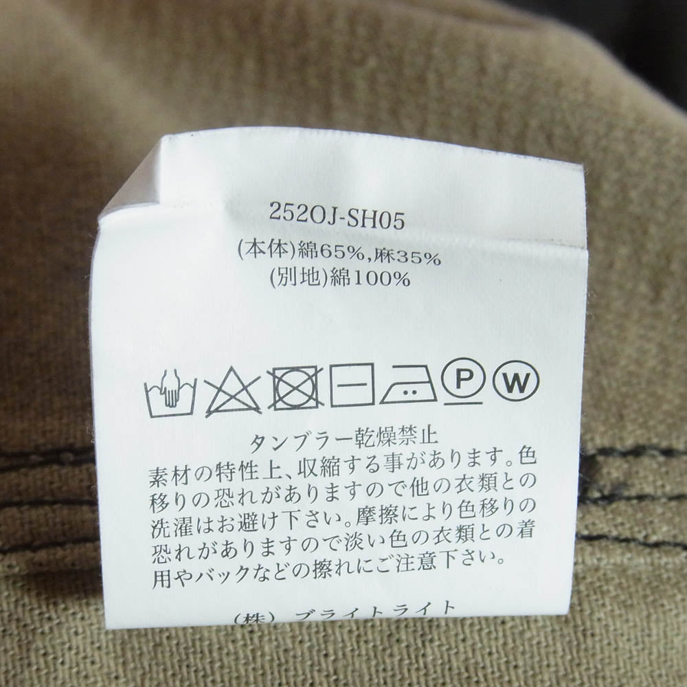 オールドジョー 2520J-SH05 TOP-NOTCH UNIFORM SHIRTS ユニフォーム デニム シャツ ジャケット GRAPHITE 15 1/2【新古品】【未使用】【中古】