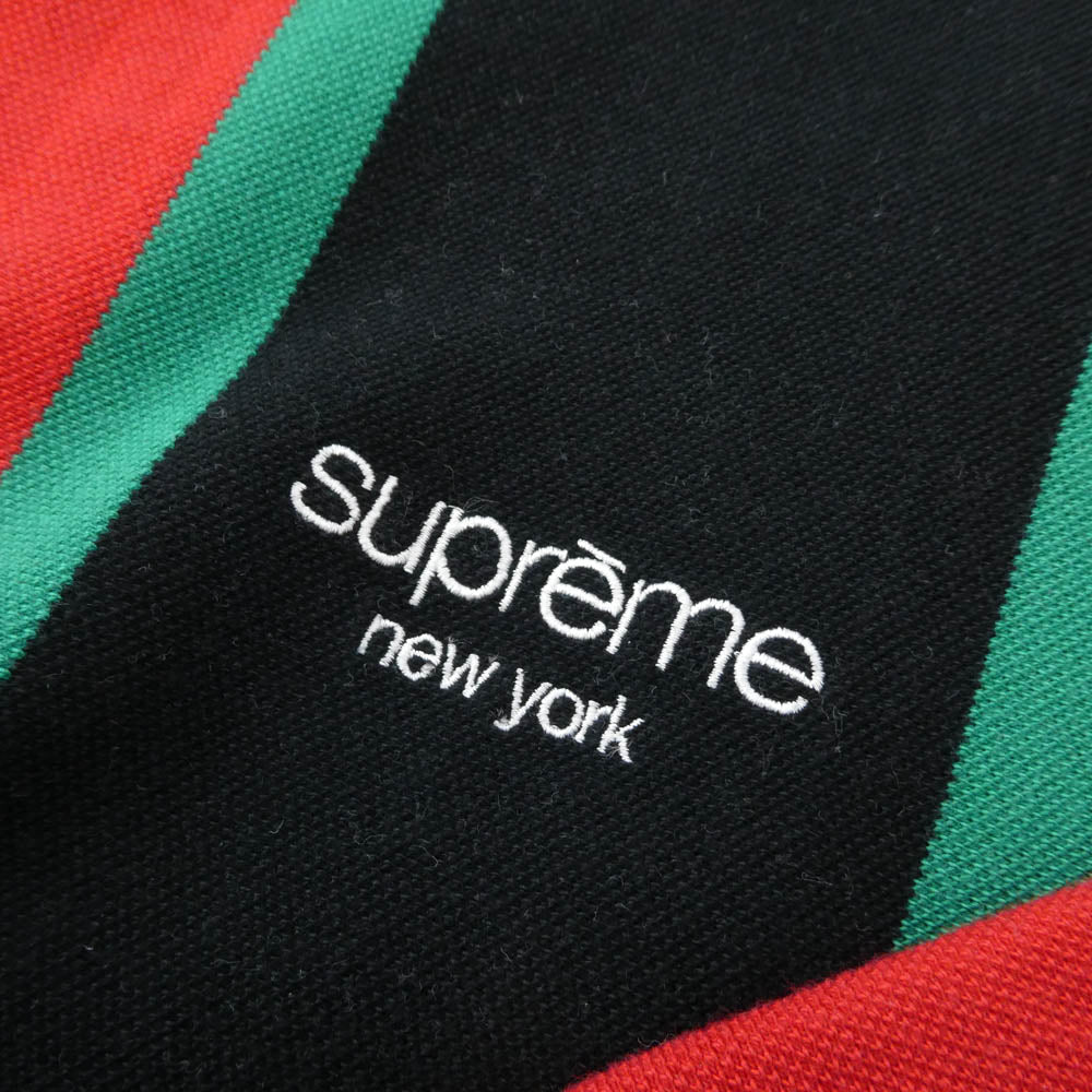 Supreme シュプリーム 17AW ワングラム期 Vertical Striped Pique Crewneck ヴァーティカル ストライプド ピケ クルーネック スウェット M【中古】