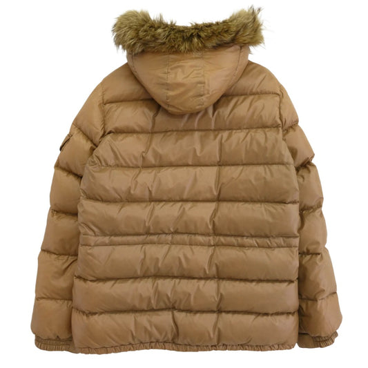 MONCLER モンクレール Z7H0890 ROD スープリームスタグ ファー ダウン ジャケット ブラウン系 3【中古】