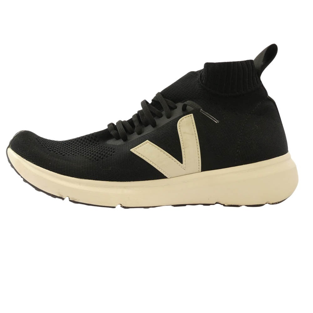 Rick Owens リックオウエンス × Veja ヴェジャ MID V-KNIT ミッド ニット スニーカー ブラック系 40【中古】 Rick Owens リックオウエンス × Veja ヴェジャ MID V-KNIT ミッド