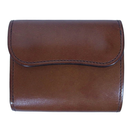 WILDSWANS ワイルドスワンズ ENO イーノ サドルプルアップ 三つ折り 財布 ブラウン系【中古】