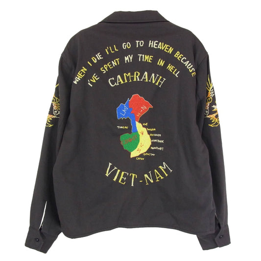 The REAL McCOY'S ザリアルマッコイズ MJ23008 VIET-NAM JACKET ベトナム ジャケット ブルゾン ベトジャン ブラック系 S【中古】