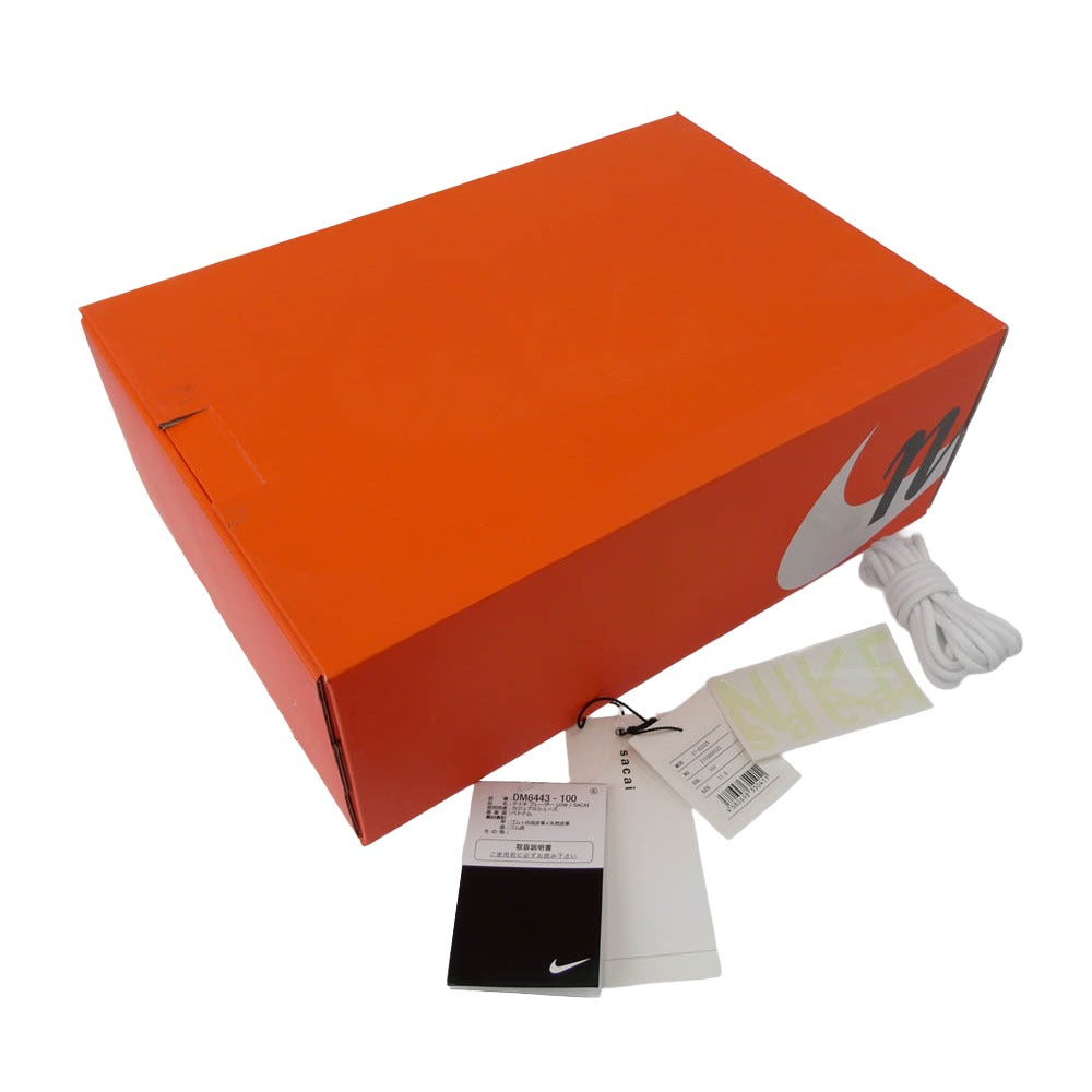 NIKE ナイキ DM6443-100 × sacai サカイ Blazer Low White Patent Leather ブレザー ローカットスニーカー ホワイト系 29cm【中古】