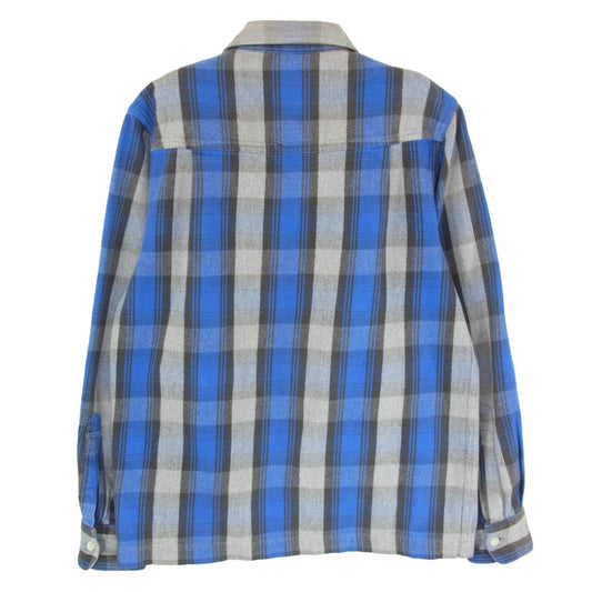 WTAPS ダブルタップス 15AW 152GWDT-SHM05 UNION L/S 01 SHIRT COTTON TEXTILE ユニオン ロング スリーブ シャツ コットン テキスタイル 長袖 ブルー系 S【美品】【中古】