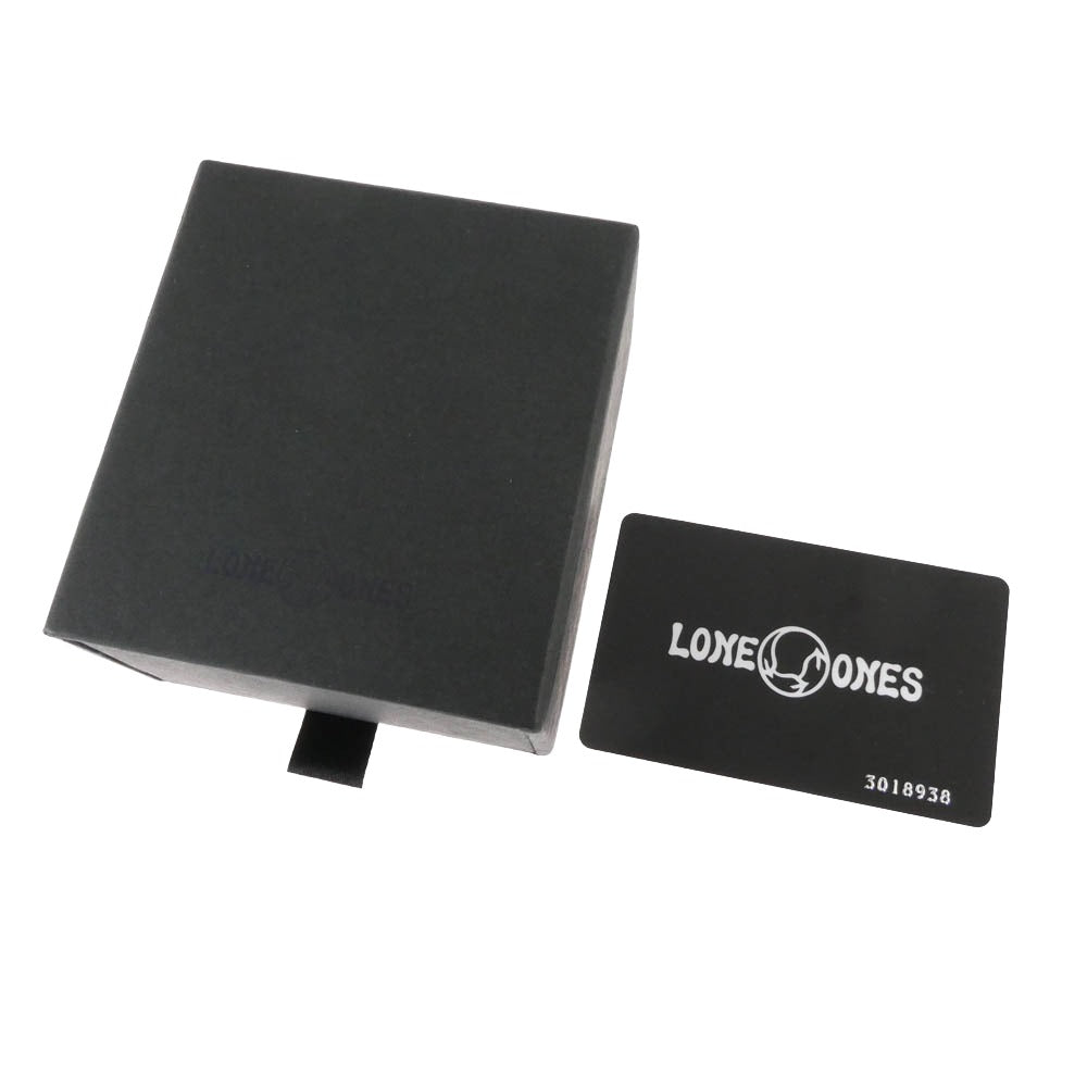 LONE ONES ロンワンズ 販売証明カード付属 MFSBHAUK BEAD W/EE-L ビーズ イーグルアイ ストーンブレスレット グレー系【中古】