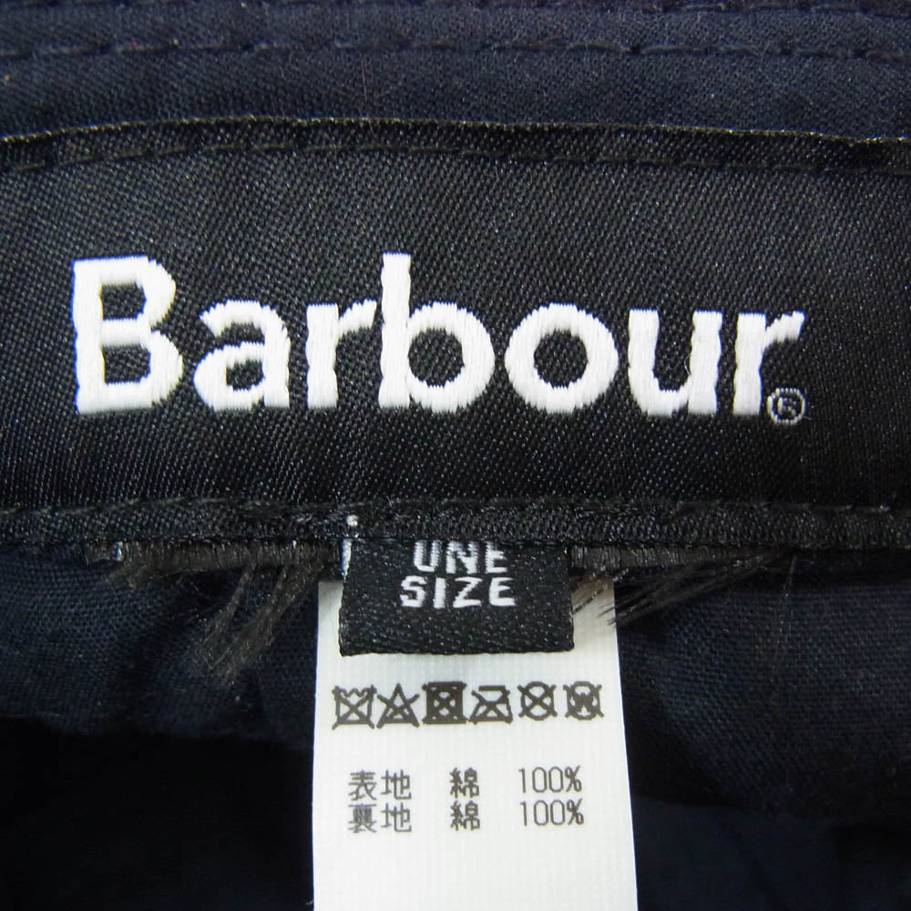 Barbour バブアー 2002121 ロゴレザープレート チェック柄 キャップ 帽子 カーキ系 UNI【中古】