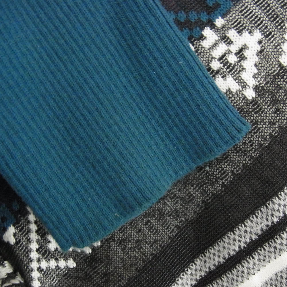 Sacai サカイ 22SS 22-05997 ラグ ジャカード アシンメトリー プルオーバー ニット セーター マルチカラー系 2【中古】