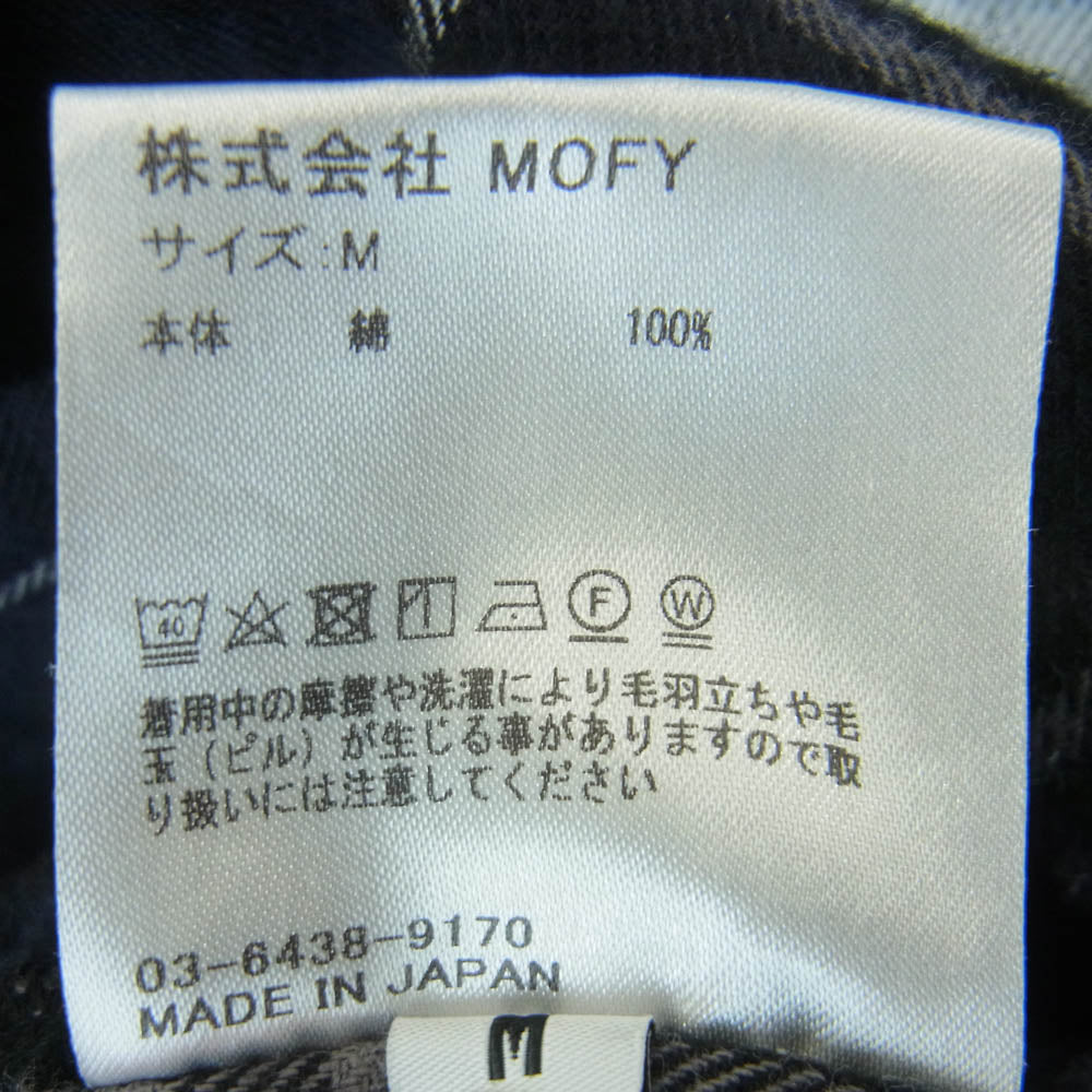 SEQUEL シークエル LINE NEL CHECK SHIRT ライン フランネル チェック 長袖 シャツ ダークネイビー系 M【中古】