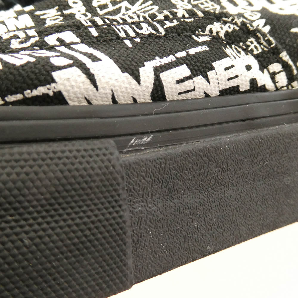 COMME des GARCONS コムデギャルソン 721278 ×VANS ヴァンズ 総柄 プリント ローカット スニーカー ブラック系 27cm【中古】