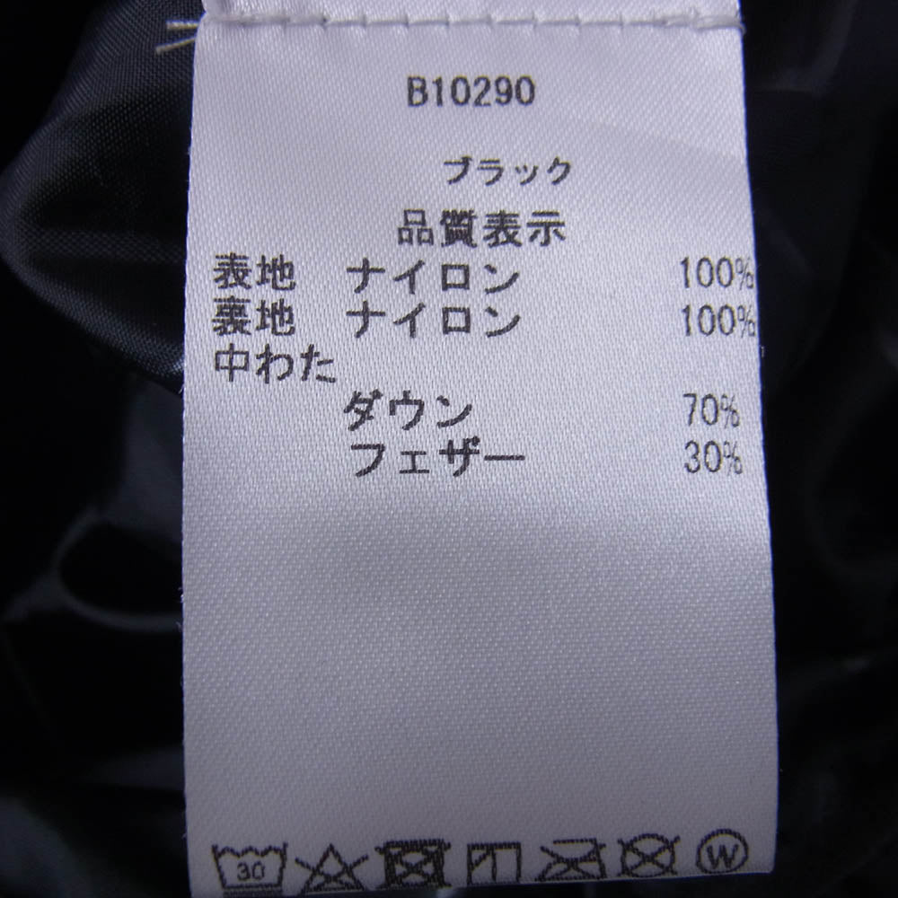 ボーラー 21AW B10290 ロゴ プレート ナイロン ダウン ベスト ブラック系 S【中古】