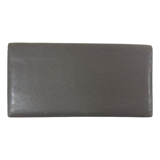 SMYTHSON スマイソン レザー ロングウォレット 札入れ 長財布 グレー系【中古】