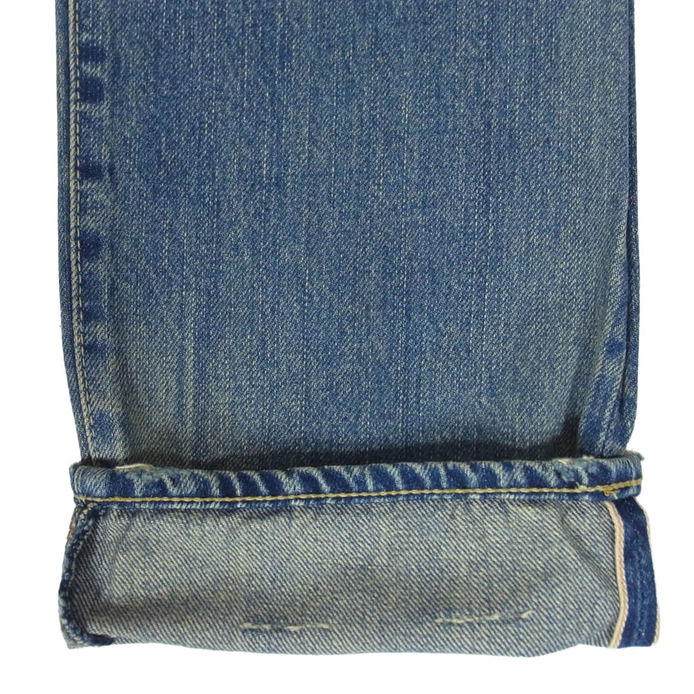 HYSTERIC GLAMOUR ヒステリックグラマー 0204AP06 スタッズポケット カレッジプリント リメイク加工 CPR加工 ジーンズ デニムパンツ インディゴブルー系 30【中古】
