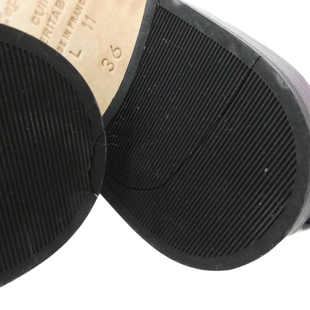 repetto レペット エナメル ドレスシューズ ローファー ブラック系 36【中古】