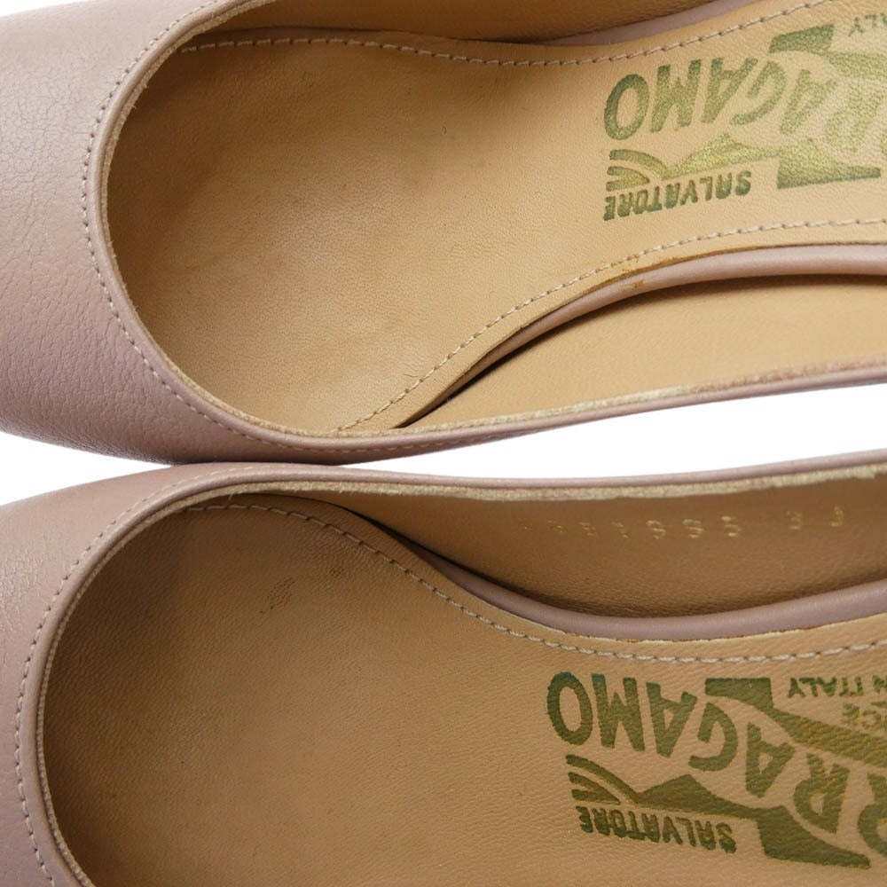 Salvatore Ferragamo サルヴァトーレフェラガモ ハイヒール レザー パンプス ピンク系 4.5【中古】