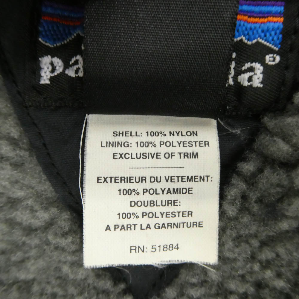 patagonia パタゴニア 01AW 84302 01年製 刺繍ロゴ Infurno Jacket インファーノ ジャケット ナイロン パイルライナー ジャケット ブラック系 XS【中古】