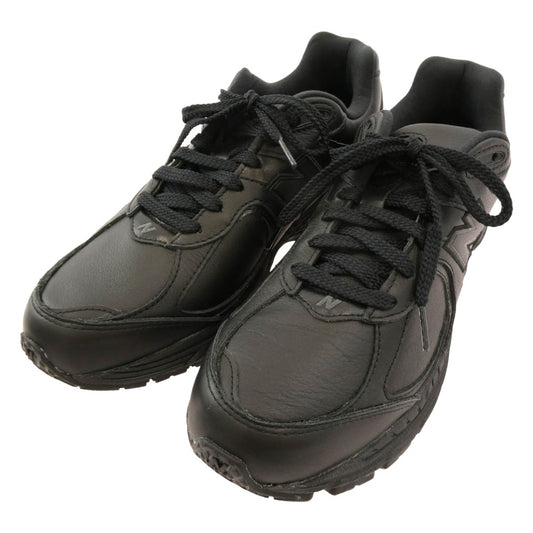 NEW BALANCE ニューバランス M2002RK オールレザー オールブラック ローカット スニーカー ブラック系 28cm【極上美品】【中古】