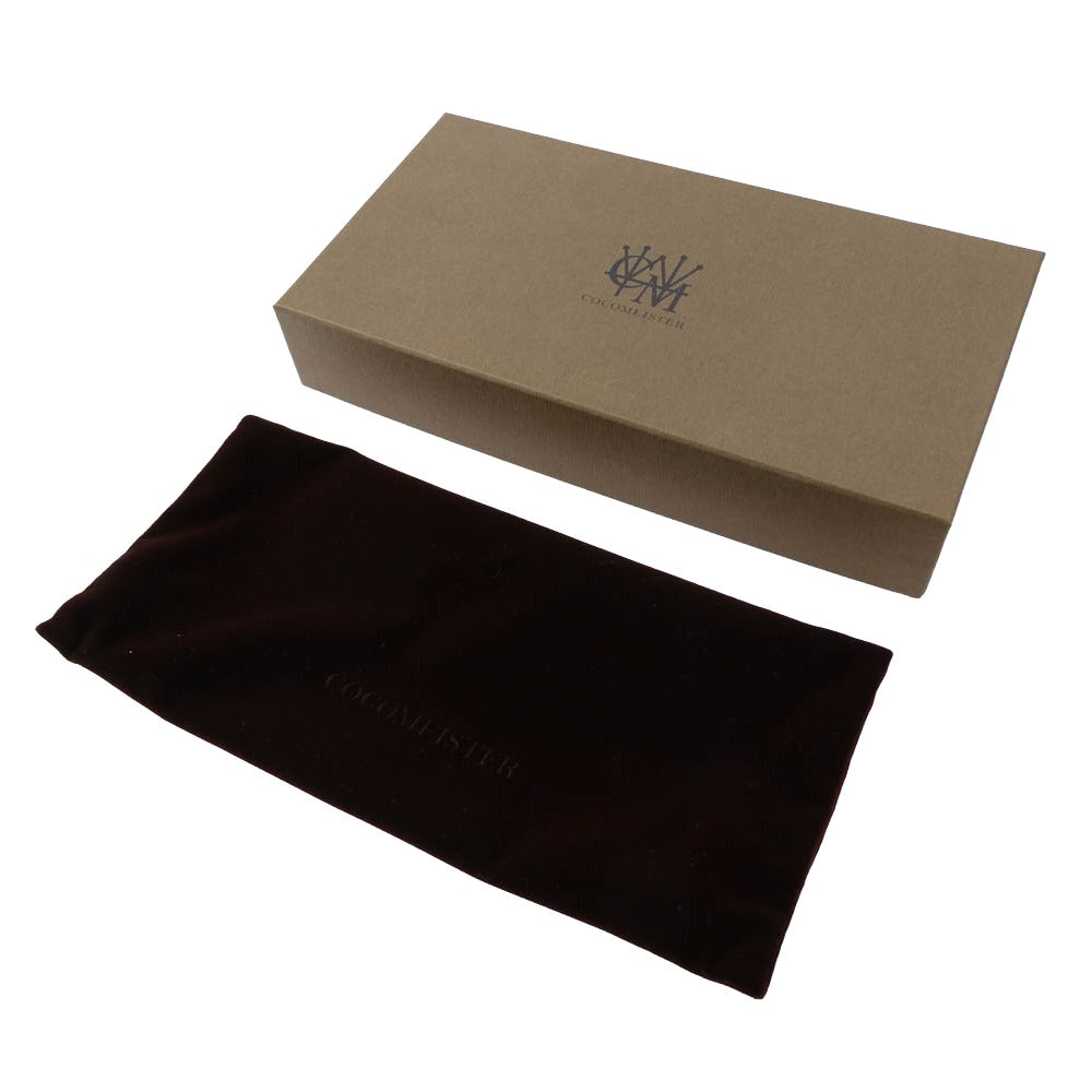 COCOMEISTER ココマイスター Gold Mining ゴールドマイニング トロンメル ウォーターウォッシュ ラウンドジップ 長財布 ブラック系【中古】