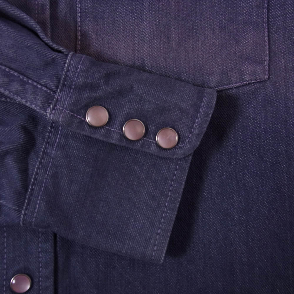 LYNCH SILVERSMITH リンチシルバースミス Heavy Gauge デニム ウェスタン 長袖 シャツ パープル系 不明【中古】